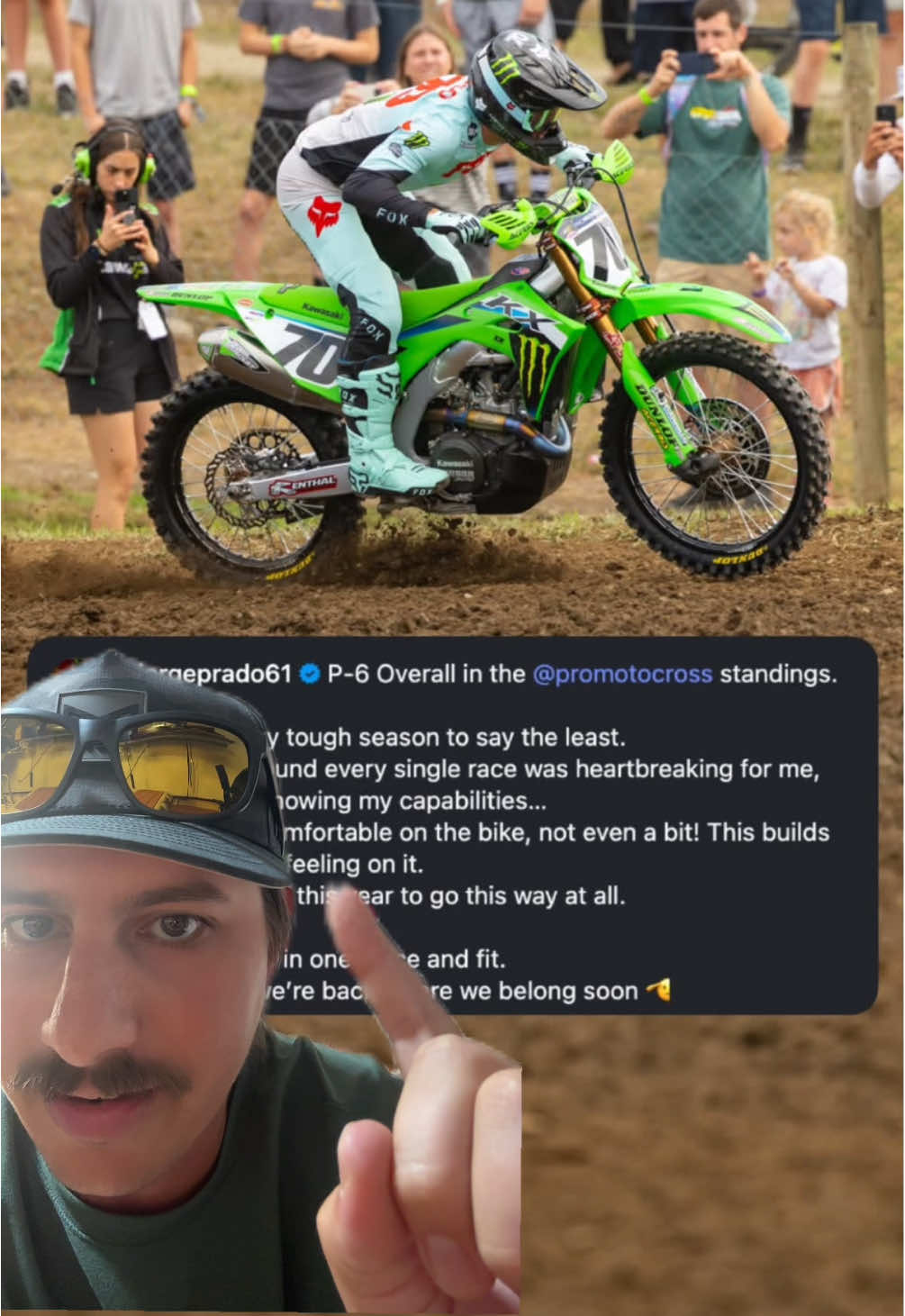 Got a little fired up on this one #motocross