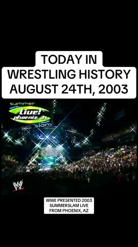 #TodayInHistory #2003 #WWE #SummerSlam #BachPac 