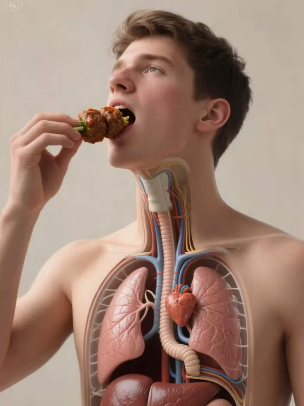 Side effects of Kofta 😱😱😱 #3d #anatomy #humananatomy #sideeffects #growmyaccount 