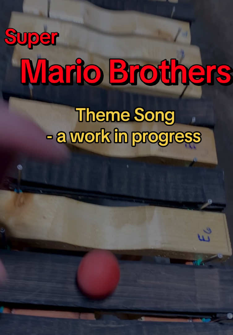 Super Mario Theme part1 #videogamemusic #supermario #nostalgia #xylophone #marblerun 