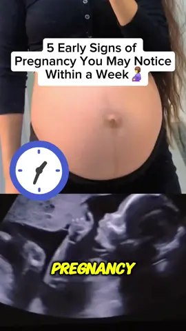5 Early Signs of Pregnancy You May Notice Within a Week #tipsbaby #newborn #baby #babytiktok #parenting #pregnant #tipsparenting 