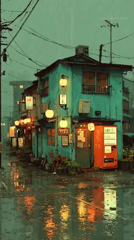 Tokyo Rainy Backstreet #rainyday #peace #relax #shorts 