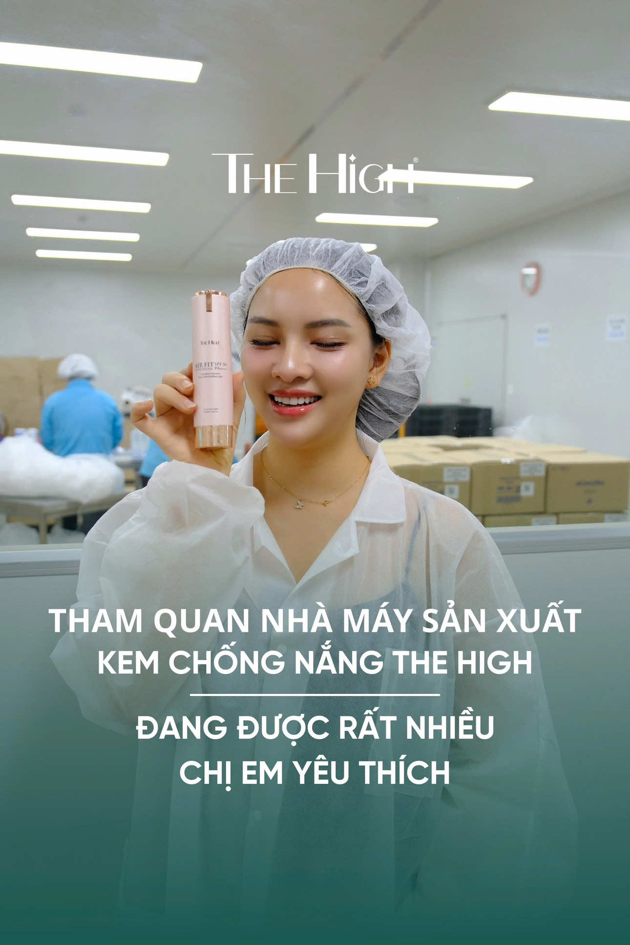 Kem chống nắng The High bảo vệ da tối ưu, nâng tone đẹp, finish căng bóng, trang điểm da mỏng nhẹ tự nhiên được sản xuất quy trình chuẩn quốc tế sẽ như thế nào #TheHigh #chamduongdamoc #CongNgheHanQuoc 