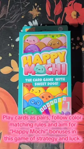 I got this to play with younger family members and they absolutely loved it!  #happymochi #cardgame #colorful #fungamestoplay 