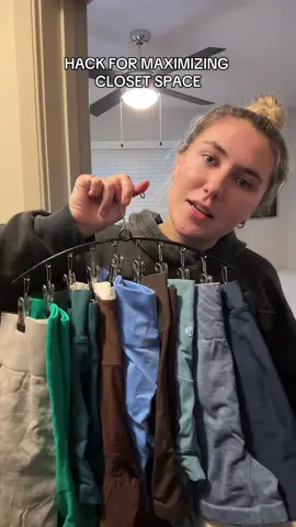 Whether you have a small closet, a lot of clothes, or both. This is a solution for you! #closet #smallcloset #closetorganization 