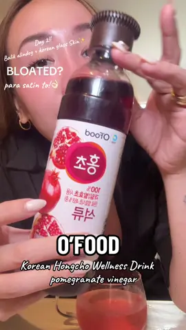 Day 2!!! sabayan niyo na ako mag pa nipis at maging mala korean ang skin!! taraaaa… O’FOOD POMEGRANATE VINEGAR KOREAN HONGCHO WELLNESS DRINK #ofood #koreanwellness #pomegranatevinegar #koreansecret #balikalindog 