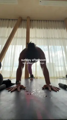 pilates after church 💜 #hotpilates #matpilates 