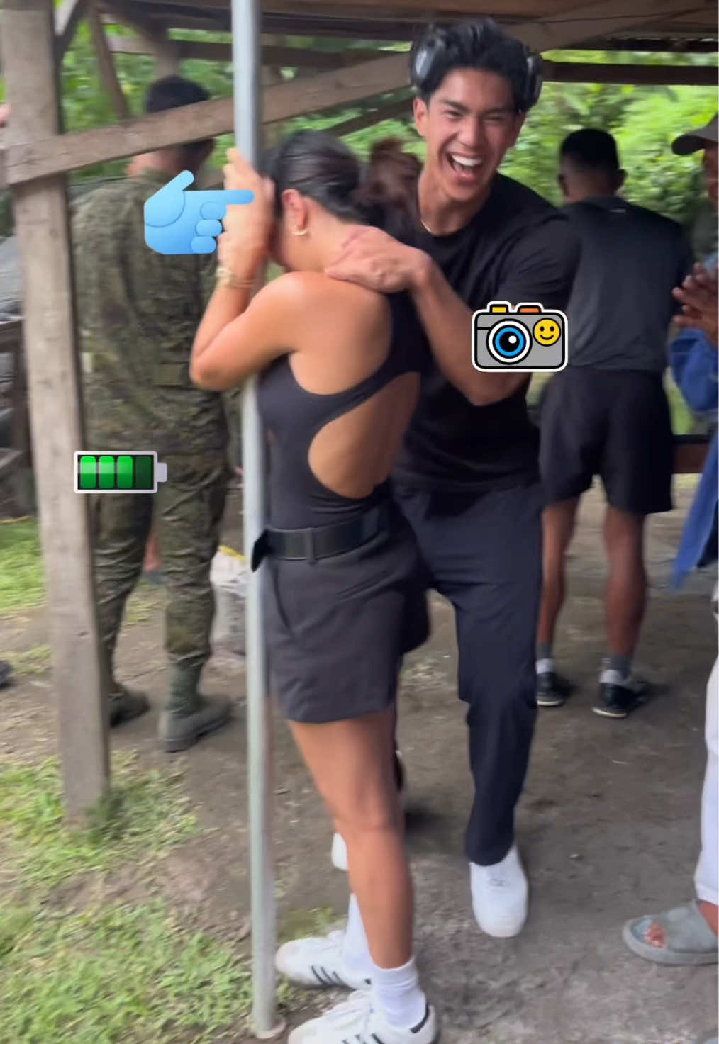shuvee and anthony at a firing range, sir paki kulong po sila #shuveeetrata #anthonyconstantino #anvee