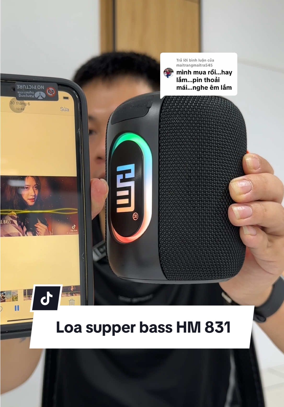 Trả lời @maitrangmaitra545 loa supper bass hm 831 #anhthiemphukien #loabluetooth #loahm831 