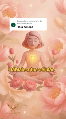 Respuesta a @lucila.campbell2✨ Háblale a tus células ✨ Tu cuerpo escucha lo que tu alma le dice 💫 Respira profundo, lleva tus manos al corazón y conecta con cada parte de ti. 🌸 Dales palabras de amor, calma y salud. Porque cuando hablas con conciencia… tu cuerpo florece. 💬 ¿Te gustaría la versión extendida de esta meditación?  Escríbeme en los comentarios  #Meditación #Sanación #Reiki #Células #AmorPropio 
