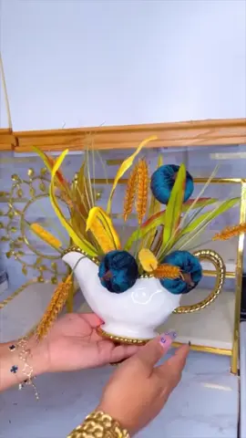 Decoración para tu cocina en azul #fall #interiordesign #pumpkinseason #blue #viralvideo 