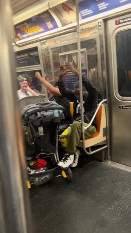 NY’ers come together to silence a raging 😡 man on train 🚊 #flyguytycomedy #summer2025 #fyp #nyc #mta 