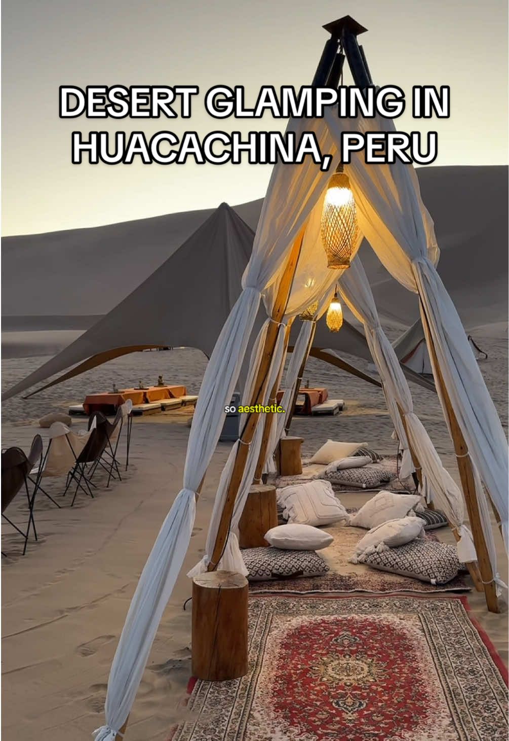 A must if you’re visiting Peru!!! Save this because you seriously will be missing out if you skip this tour. We booked this trip through @Viator and highly recommend!! @Duna Camp Huacachina @Allyssa | LGBTQ+ Travel  #peru #machupicchu #travelguide #glamping #travel 