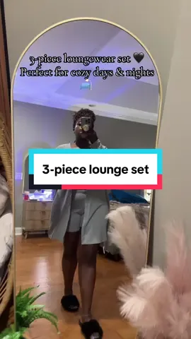 Can we talk about how cute this 3-piece lounge set is?! 😍 Perfect for cozy nights, quick errands, or just feeling that girl at home 🖤✨ And it’s on SALE right now! 🛒 