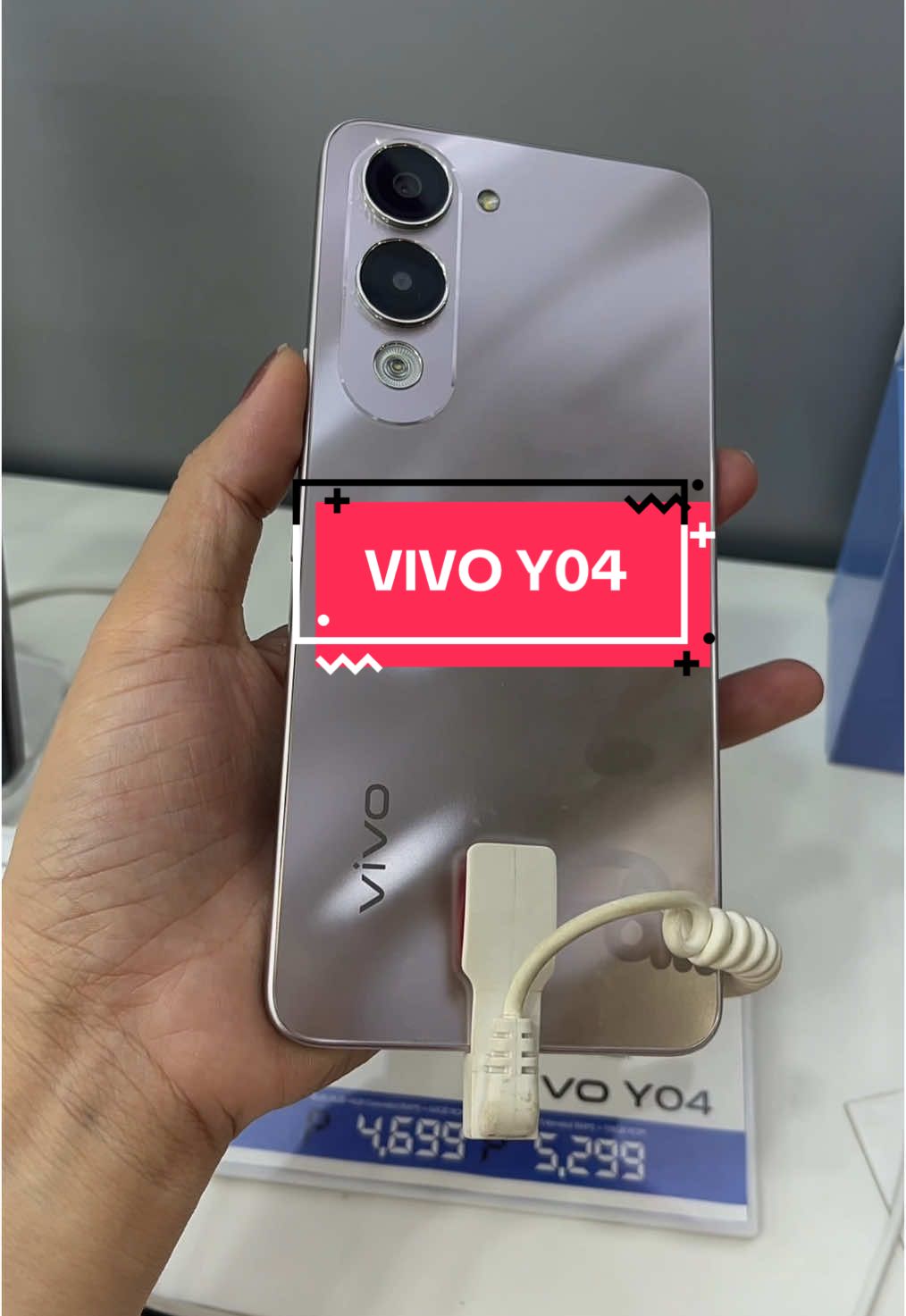 Vivo Y04 everyone! A budget friendly smartphone that’s water resistant and a drop resistance with large battery!You can also get this for 6 months term via HC installment. ✨ Visit us directly to apply. 😉 #fyp #Latest #GiftIdeas #Sale #FreeShipping #Daily 