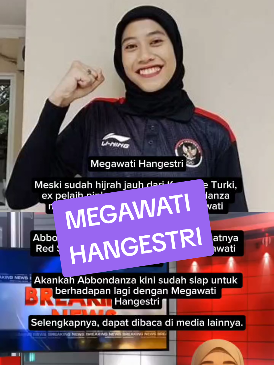 Megawati Hangestri Meski sudah hijrah jauh dari Korea ke Turki,  ex pelaih pink spider kovo , Abbondanza  malah bertemu lagi dengan Megawati  Hangestri. Abbondanza pernah memuji betapa kuatnya  Red Sparks saat masih diperkuat Megawati  Hangestri. Akankah Abbondanza kini sudah siap untuk  berhadapan lagi dengan Megawati  Hangestri Selengkapnya, dapat dibaca di media lainnya. #pestakemenangan  #desimacha 