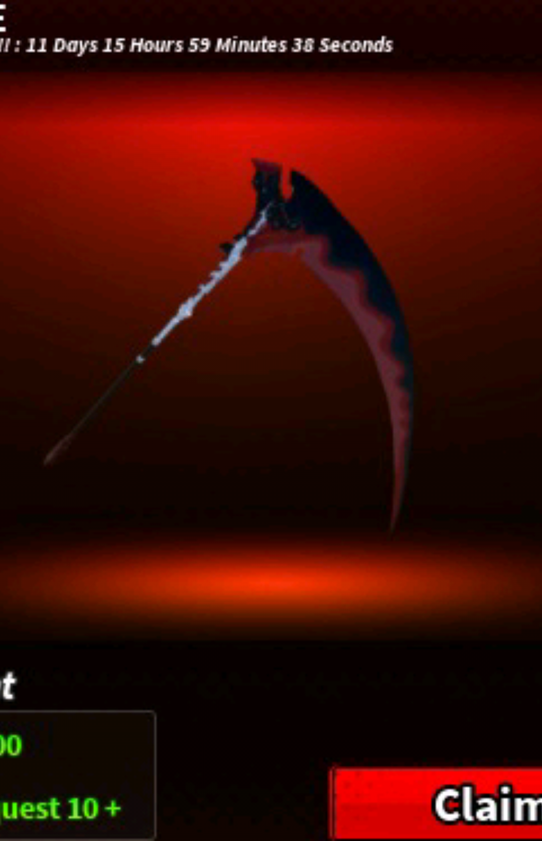 🔥Showcase Scythe🔥#fyp  #zombiegames  #weaponshowcase #foryoupage  #ROBLOX