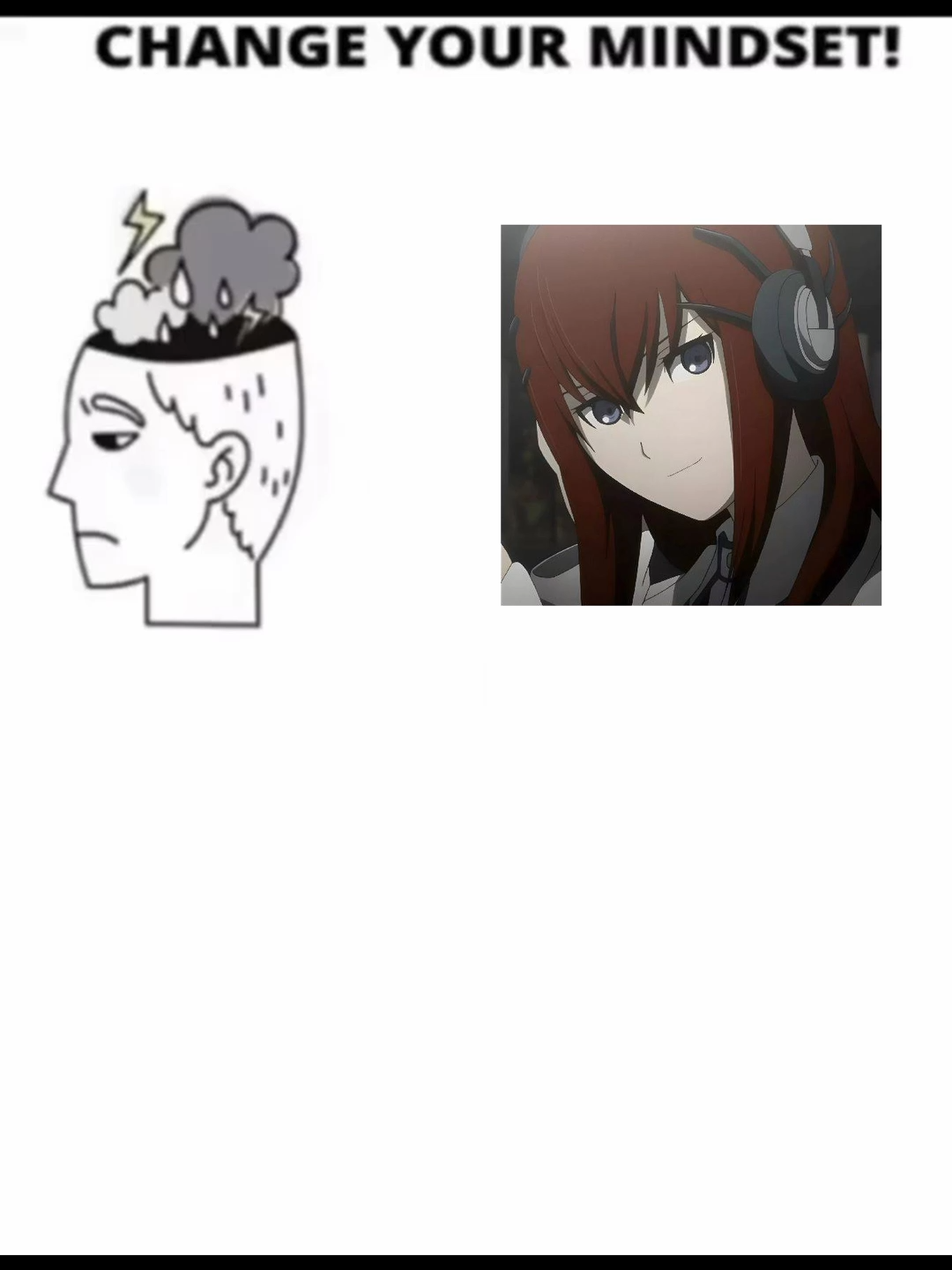 Change your mindset (Kurisu Makise) #kurisu #kurisumakise #steinsgate #changeyourmindset #fyp
