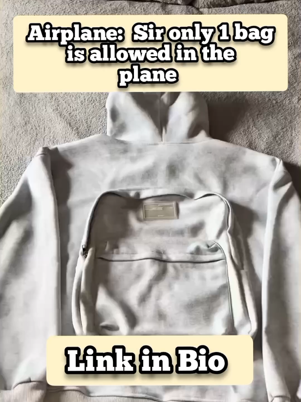 🎒 Not just a hoodie – it comes with a built-in backpack! 🔥 Stylish, comfy & practical, perfect for standing out this season.