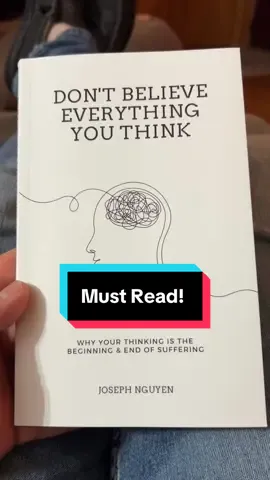 This book will change the way you think about everything. It is life changing and super intuitive. If you are questioning anything at all, or everything or tend to grow anxious and overthink then I highly recommend this one! #selfimprovementjourney #josephnguyen #becomeabetteryou #bestreadthisweek