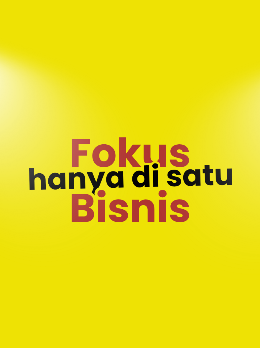 fokus is a key? pada setuju? #bisnis #bangunbisnis #fokus #branding 