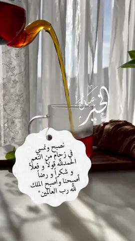نصبح ونمسي في زحام من النعم الحمدلله قولاً و فعلاً و شكراً و رضاً❤️#صباح_الخير #صباحكم_معطر_بذكر_الله