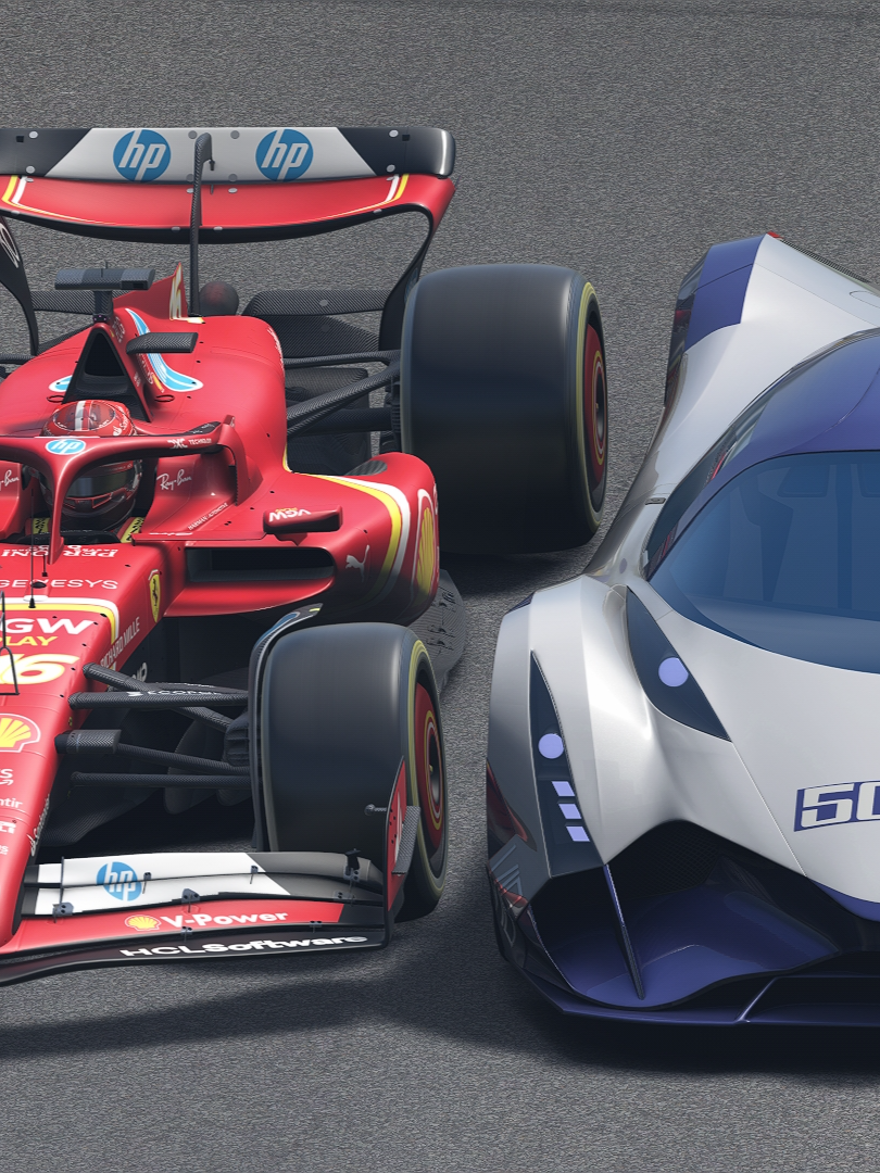 Ferrari F1 vs Devel Sixteen at Monza