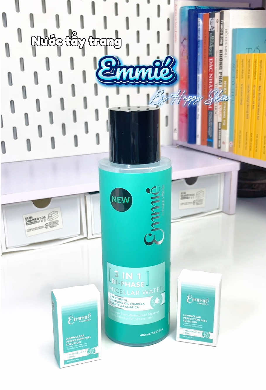 Tẩy trang lành tính nhà Emmie by happySkin #xuhuong #taytrang #skincare #review #fyp 