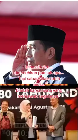 Dihina Tak Menggoyahkan, Karya Nyata Bicara