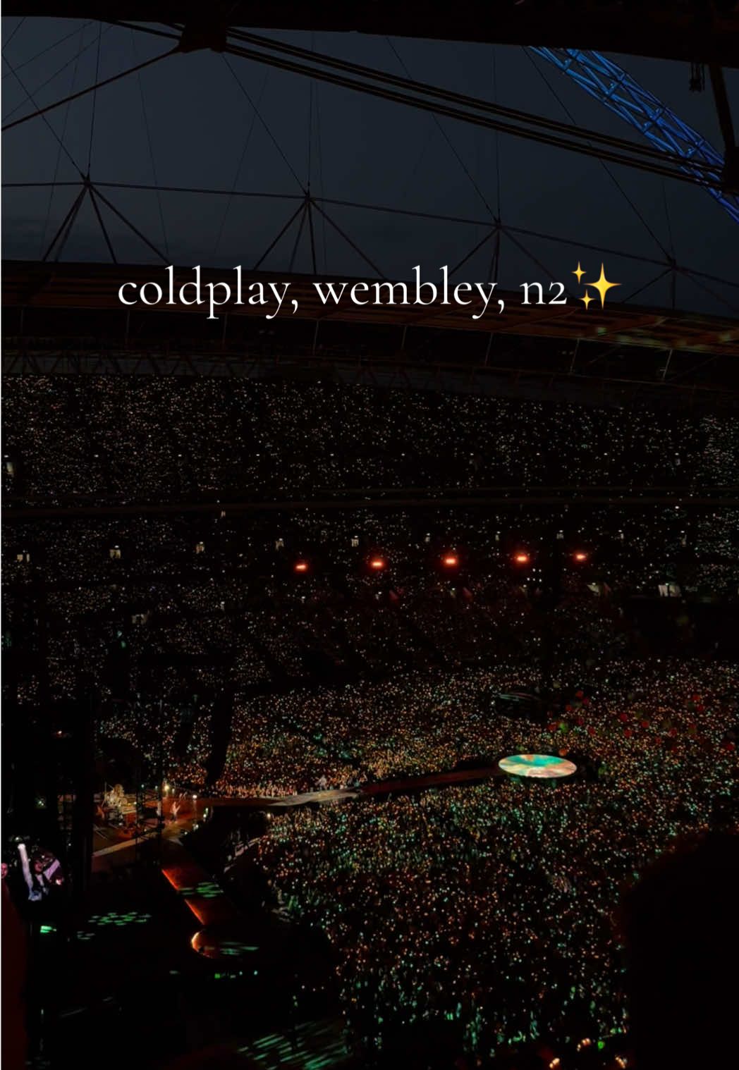 proof from that there’s no such a thing as ”bad seats’ in coldplay gig✨🪐🌌#coldplay #wembley #musicofthespheresworldtour #coldplayconcert #paradise @coldplay @Wembley Stadium 