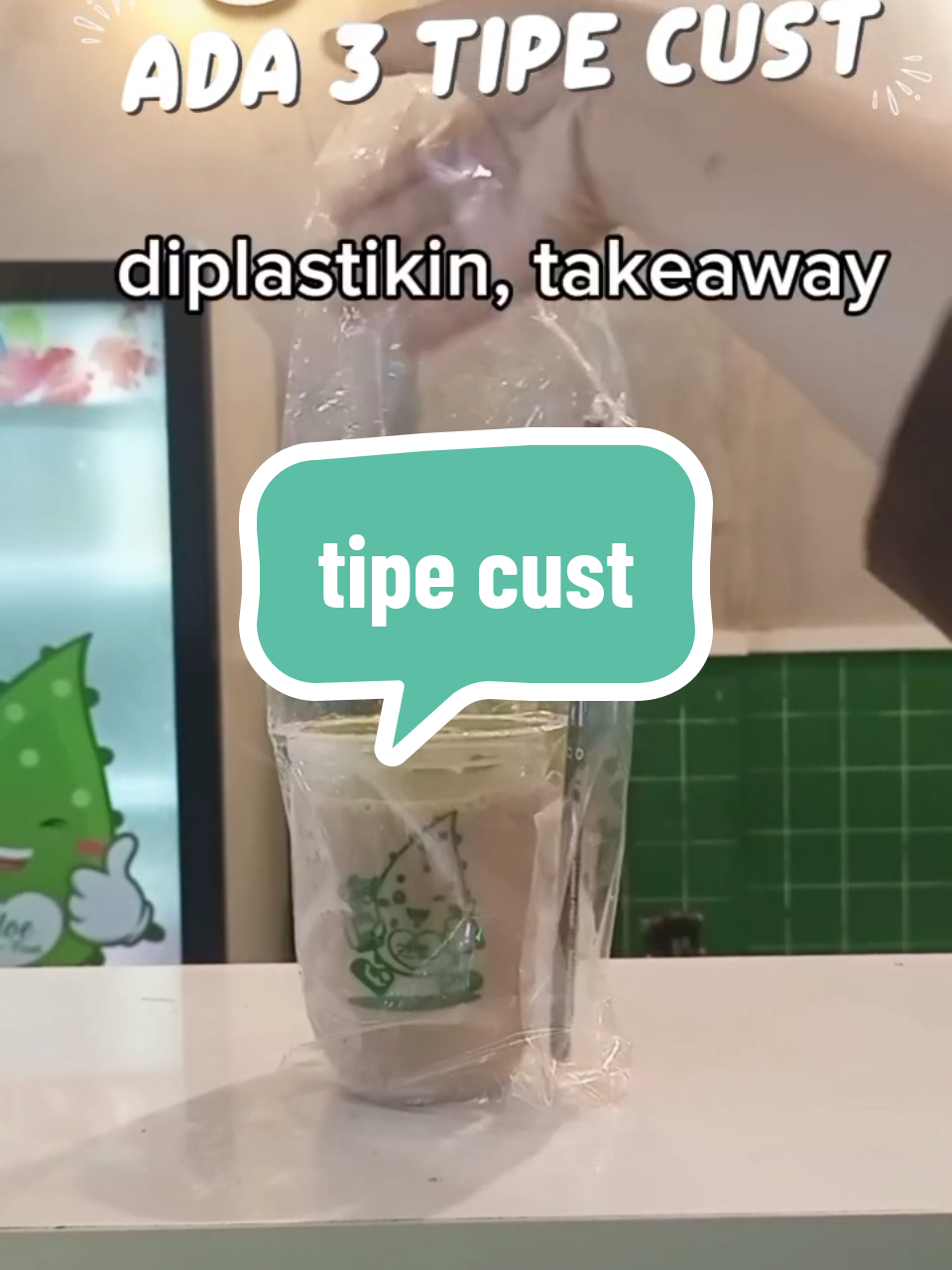 3 type cust #coffeeaddict #barista #aloefresh #foryoupage 