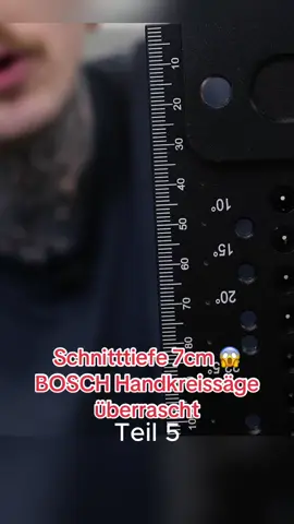 Schnitttiefe 7cm 😱 BOSCH Handkreissäge überrascht