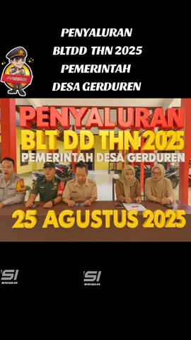 BHABINKAMTIBMAS DAN BHABINSA MONITOR GIAT PENYALURAN BLTDD THN 2025 PEMERINTAH DESA GERDUREN 25 AGUSTUS 2025. #PolrestaBanyumas  #kecamtanpirwojati  #polriuntukmasyarakat  #pemdes_gerduren  #kabupatenbanyumas 