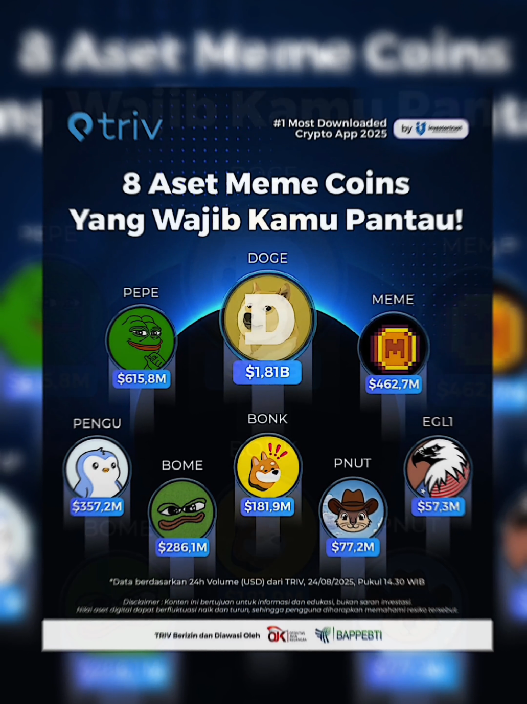 Ini dia deretan koin meme yang wajib kamu pantau. Allfake⚠️ Foreducation⚠️Not Financial Advice⚠️ #allfake⚠️ #cryptowave #foreducation⚠️ #dyor #notfinancialadvice 