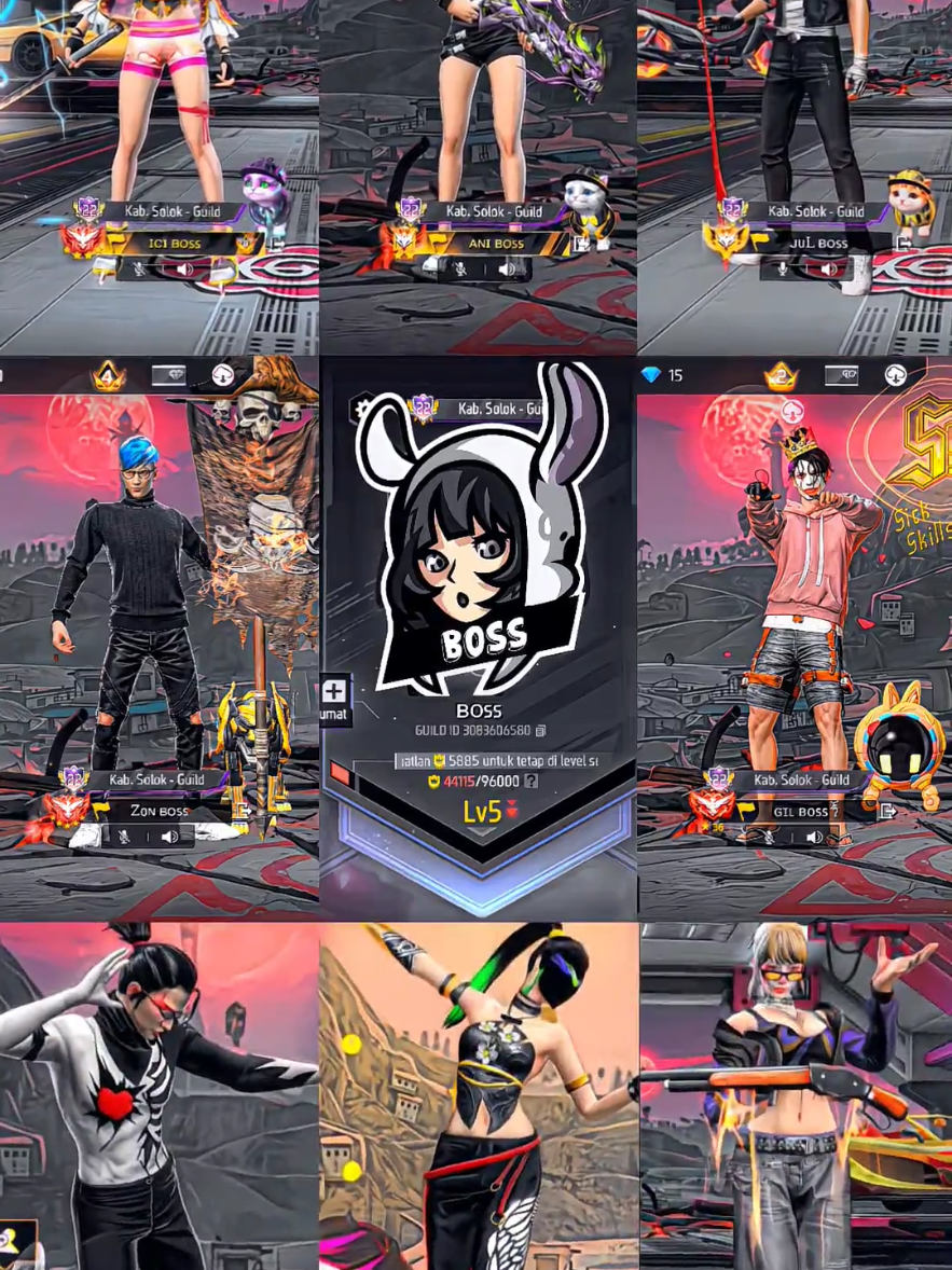 Cowo Cewe BOSS Aww😋 OPMEM DM YA @ranishopgrosir @poryou_2 @nanaawwhhhh @gilxxsv355  . . . CR :@riyo_eze  #OPMEM #garenafreefire #fypageシ #ffburik #presetalightmotion 