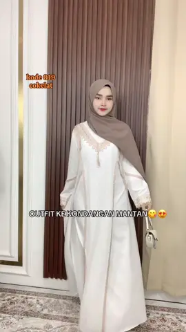 gamis kondangan yang bikin mantan nyesel😱 nih ada gamis elegant kekinian harga murah cek keranjang😋💸#abaya #elegant #mewah #kondangan 