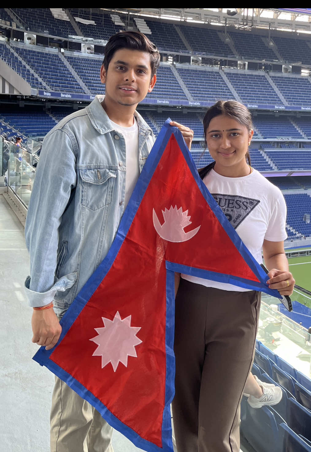 Santiago Bernabéu मा रचना!❤️ #rachanarimaltiktok #fyp @Rachana Rimal 