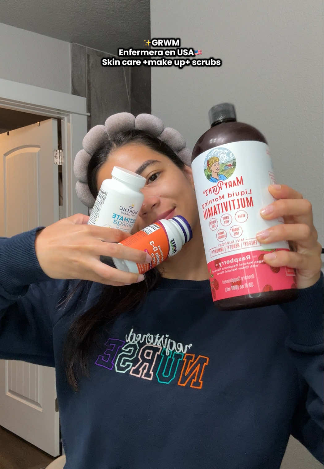 GRWM para mi turno de lunes como Registered Nurse en Estados Unidos🩺☀️ @MaryRuth's @wearfigs !!!! #grwm #enfermera #registerednurse #morningroutine #enfermerastiktok  