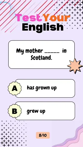 “Test Your English” Follow for more daily English quizzes!!!!! #englishfunlearning #ohxi #englishquiz #englishchallenge #fyp 