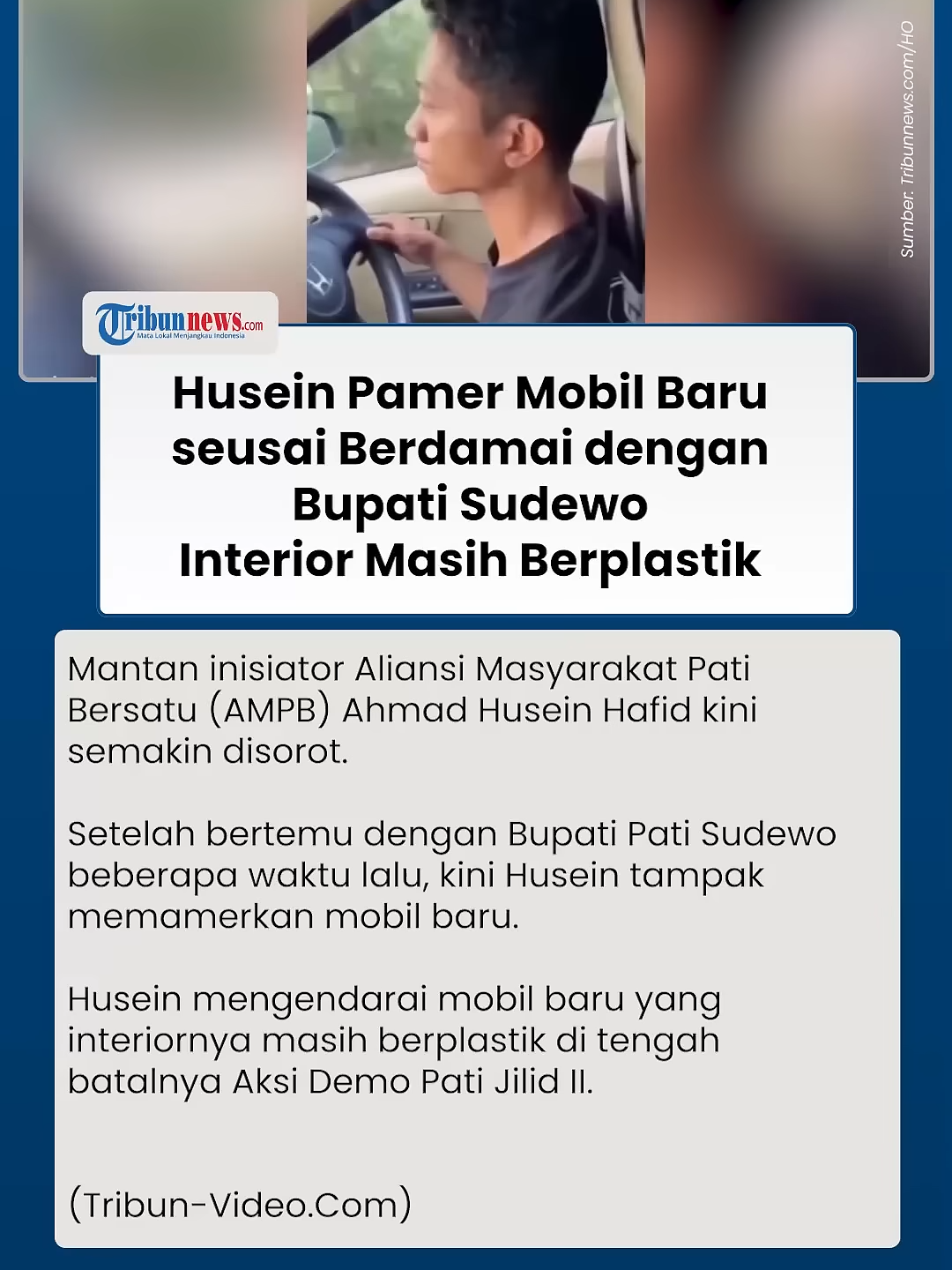 Husein Pamer Mobil Baru seusai Berdamai dengan Bupati Sudewo, Interior Masih Berplastik #husein #mobilbaru #beritaterkini #tiktokberita