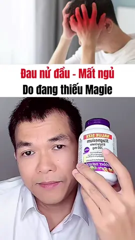 Nên bổ sung chủ yếu là Magie #tiensian #magie #magnesium #daudau #matngu 