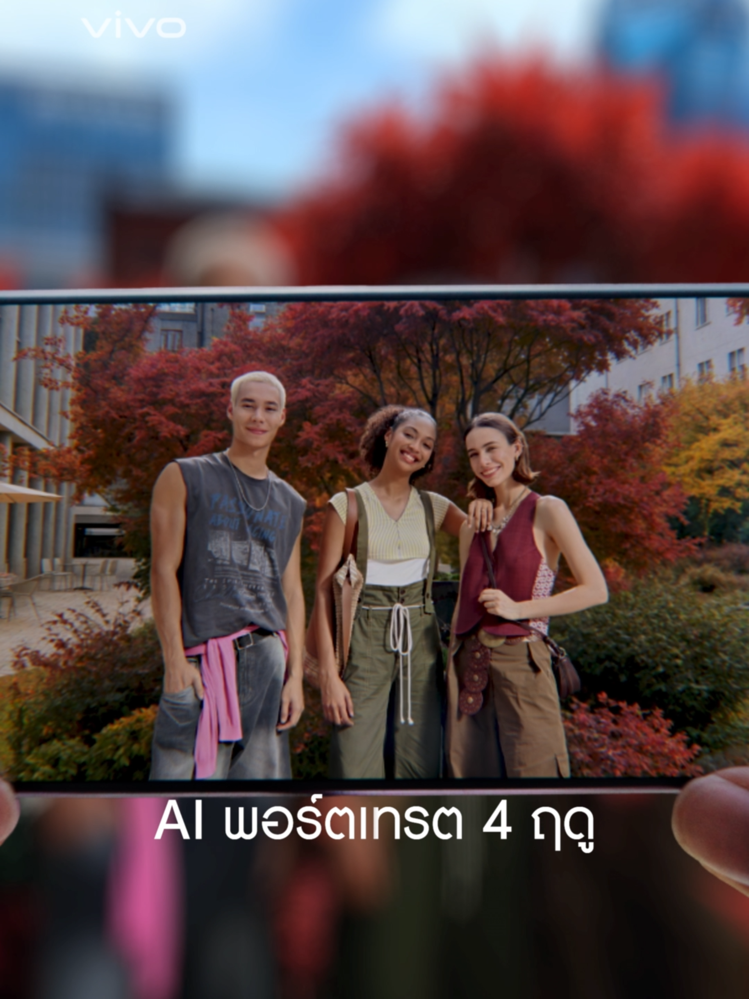 vivo V60 พร้อมเสิร์ฟฟีเจอร์ AI พอร์ตเทรต 4 ฤดู ได้ช็อตปัง ๆ ไม่เหมือนใคร สวยครบทั้ง 4 ฤดู 🌸☀️🍂❄️ #vivoV60 #ZEISSPortraitSoPro #เสิร์ฟช็อตโปรให้คนสวย