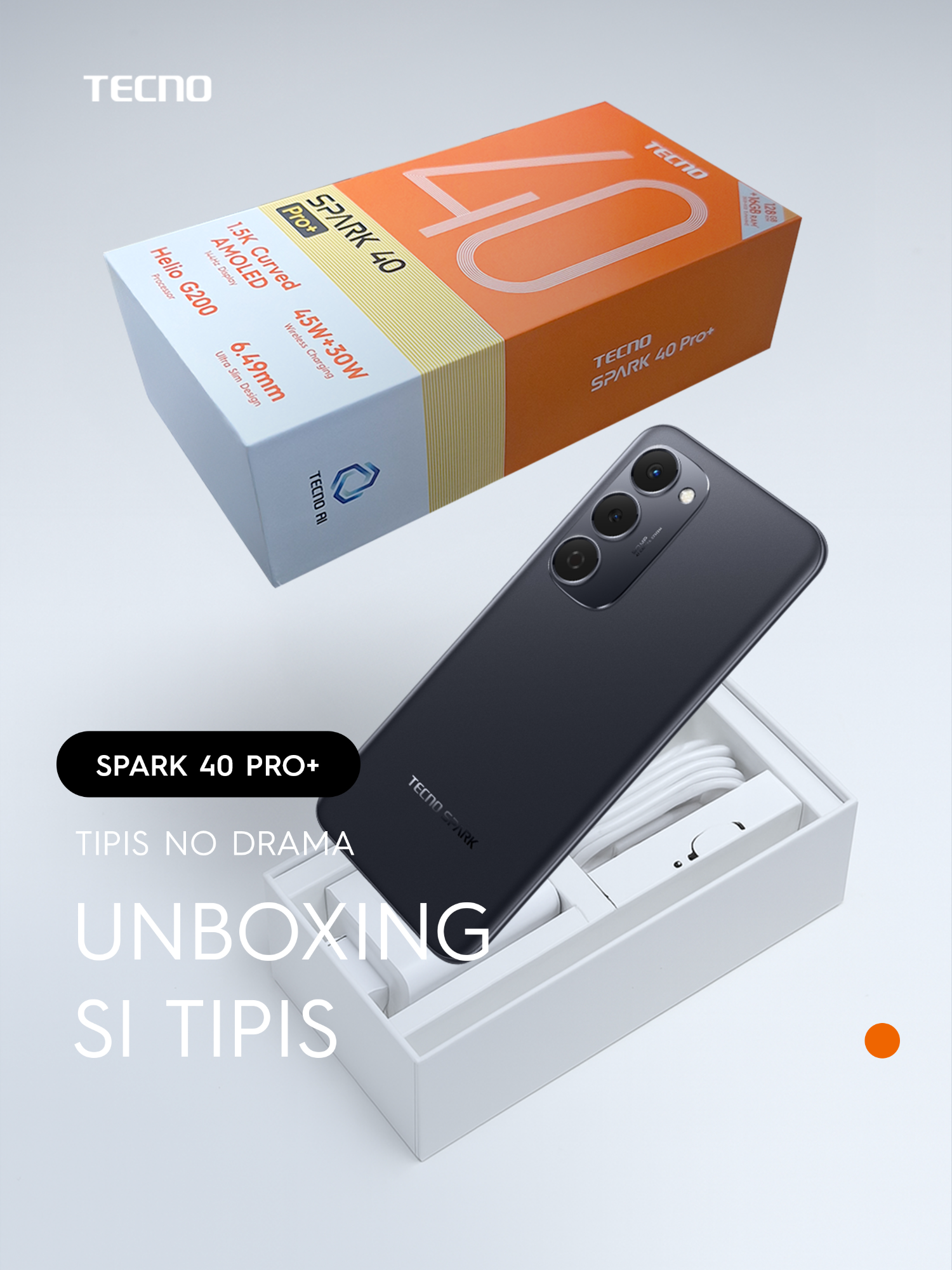 ✨ Unboxing Time! ✨ Ketipisan yang elegan, kekuatan yang luar biasa ⚡ TECNO SPARK 40 Pro+ hadir dengan desain ramping yang bikin jatuh hati, plus jadi smartphone tipis pertama dengan baterai 5200mAh & wireless charging! 🔋⚡ Siap temani aktivitas kamu seharian tanpa ribet kabel 🚀 Dapatkan TECNO SPARK 40 Pro Series Disini! 💙 SPARK 40 Pro+ 16GB+128GB* → Rp2.449.000 💙 SPARK 40 Pro+ 16GB+256GB* → Rp2.579.000 (All Official Online Store) 💙 SPARK 40 Pro 16GB+128GB* → Rp1.979.000 (Eksklusif TikTok Shop & Tokopedia, 25–31 Agustus 2025) linktr.ee/tecno.indonesia #SPARK40Pro #SPARK40Pro+ #SPARK40ProSeries #SPARKSeries #TECNOIndonesia