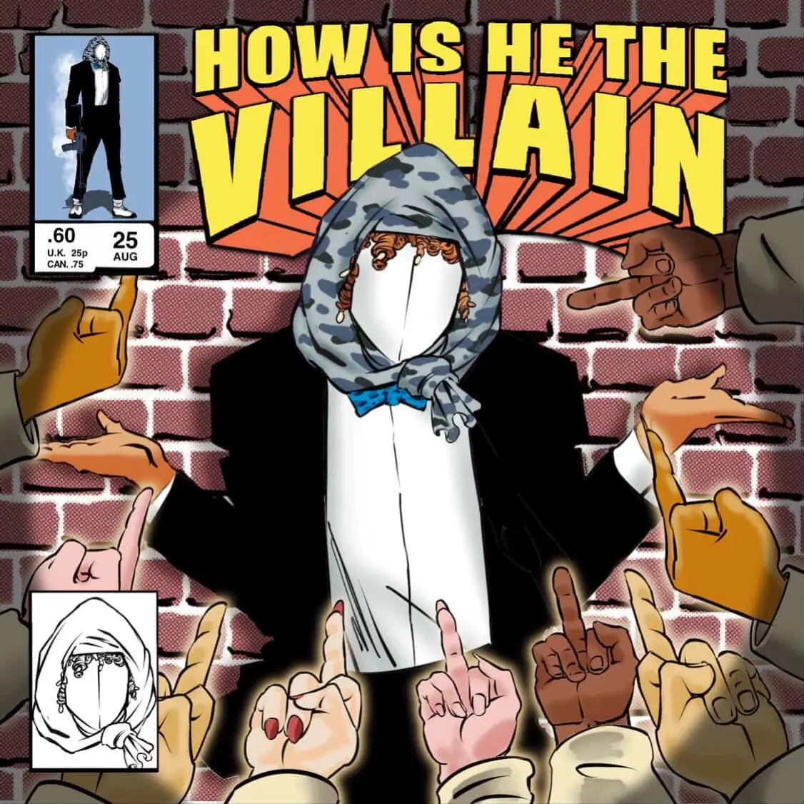 ALBUM TITLE: HOW IS HE THE VILLAIN? Where to listen: It’s on all platforms (LINK IN BIO) I’ve been working on this album for a long time to be honest. This was actually suppose to release October of last year. I kept on pushing it back for different reasons. Sometimes it would be because of bills and financial barriers or an engineer’s availability or having to adapt to change. I felt like I was missing out on events and moments  and felt counted out frfr. All frustrating at points for sure. Getting a team of voice actors or people in general to believe in you enough to bring your vision to life is not easy at all. I’ve had people leave me on read or reject me or outright not read my message at all! Which is why I am so appreciative for the wonderful people who believed in the vision. This album in its drawing board phase has had many revisions. Keep in mind NAKER my last album was released in 2020 and since then I’ve been tryna put together a follow up. It wasn’t until 2023 after I released HOW IS HE THE VILLAIN?(the single) I was like I want to turn this into a full conceptual story. Even then I was like where do I start? Then 2024 hit and ideas start forming slowly but surely. I knew I wanted every song to have “Villain” in the title but I didn’t know how the story or message was gone to flow. as I kept writing and recording… things started making sense. It was a point in journey though where I felt burnt out or exhausted because of working at my 9-5 and trying to make this happen at the same time and I would beat myself up for. I told myself that shit have to change so I picked up the “Artist’s Way” book and start reading and applying what I read. I started writing three pages a day of the first thing that came to my mind and I would also write affirmations. It was a struggle in the beginning but eventually with consistency I started to see results. I started trusting myself more as a person and as an artist. I could have conversations with myself on paper and say the most wildest shit unfiltered.  This helped my creativity a ton! I would wake up at 4am  with ideas flowing through me. I would be at work when it’s down time writing verses or dialogue! I would be on every break doing the same. Eventually it got to a point that I did so much that all my writing/ song goals were completed before I even got off of work.  This helped me progress through the project and come up with some of my best lyrics and ideas because I’m no longer telling myself “oh this is too corny” or “oh I shouldn’t say this.” I’ve learned more than ever that strangers will fuck with you more than your own people and this project is the spitting image of that. Every feature or voice actor is people I rarely know like that but you would’ve thought we were besties the way they delivered. This album was thought of before I created SWEET 25 which is why they’re connected story wise so when you listen to this you are listen to a MOVIE/TV SHOW on a Cr tv. There’s so much to unpack here with this album! there’s no one time listen for this. I’ve packed this art  with Easter eggs and pop references, etc.  The characters intentions, deliveries, and actions have meaning in the skits just as much as the songs themselves are layered.  It’s no doubt in my mind that if you are a hip hop fan, rap fan, and alternative rap fan you will love this! Hell if you love nostalgia or nerdy shit I made this with you in Mind. This album is a spiritual journey, a statement, and commentary.  I say with full confidence this is my best shit! Stream the fuck out of this… buy the fuck out of this! I want to lastly thank you all for being patient and for being here because I know it hasn’t been easy. y’all haven’t got a track since Gatekept. On my side It hasn’t been easy withholding the album snippets but we made to the finish line.  DM ME YALL THOUGHTS  TELL ME YALL THOUGHTS  POST YOUR FAN ART LMK YOUR INTERPRETATIONS   CELEBRATE WITH ME BY LISTENING    LET EM KNOW! -ptag