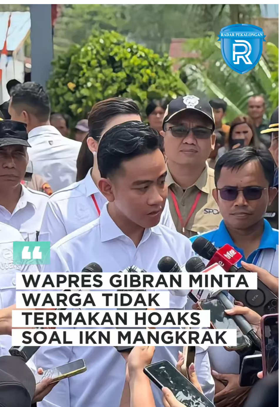 Gibran minta warga tidak termakan hoaks soal IKN mangkrak #gibranrakabuming #wapresgibran #ikn #iknnusantara #ibukotanusantara 
