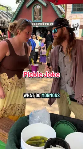 Rate this pickle joke 😂🥒 DISCOUNT CODE FOR MN REN FEST: TRAVELWITHGENZ  #pickletok #mnrenfest #minnesotarenaissancefestival #minnesota #joke 