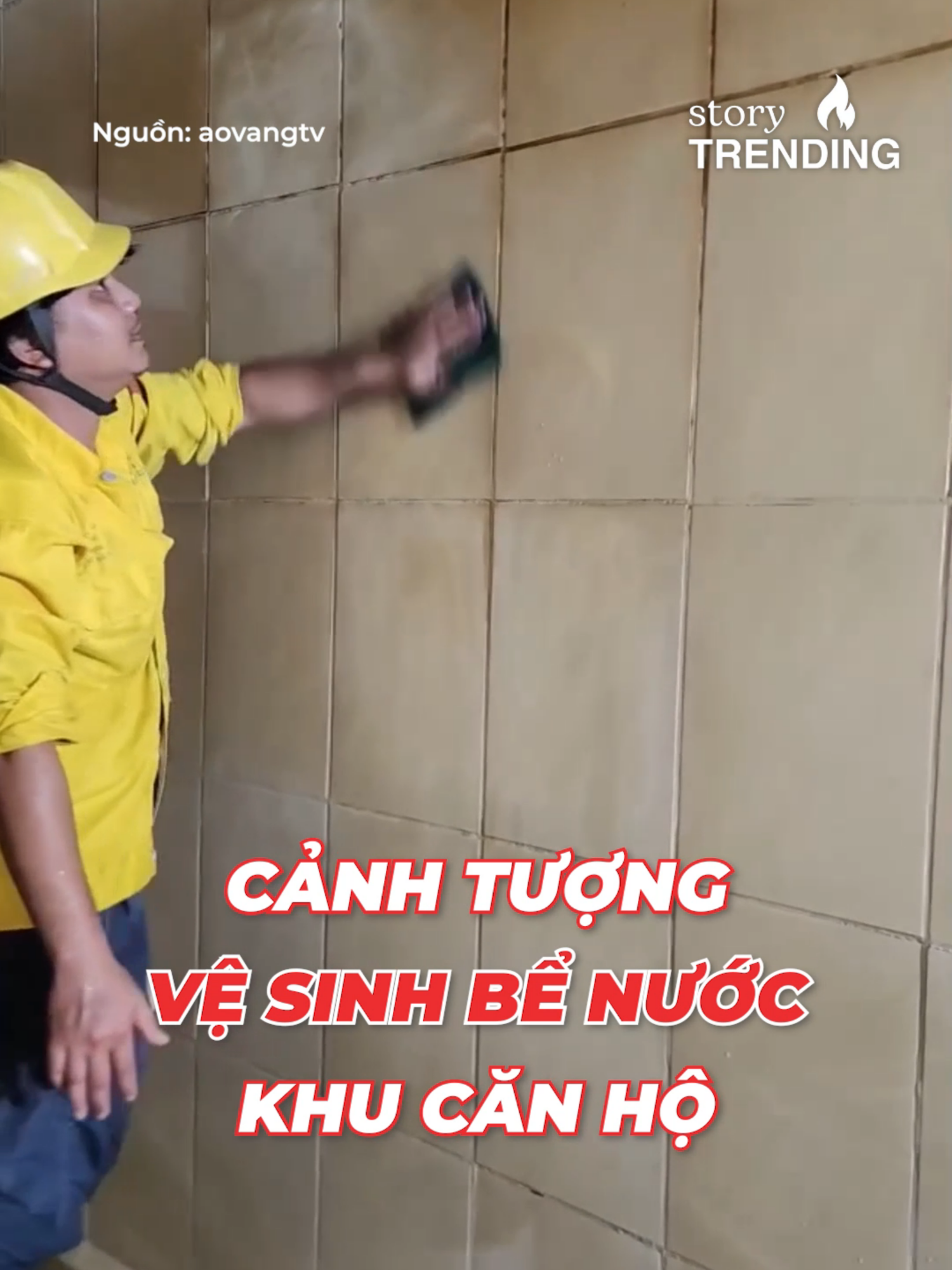 Cảnh tượng vệ sinh bể nước tại một khu căn hộ, nhiều vết màu đen và vàng khiến CĐM lo lắng cho sức khỏe và thắc mắc liệu ngoài bẩn thì có con gì nó lênh đênh trong bể nước không? #yan #yanstorytrending #storytrending #tiktok #vesinh