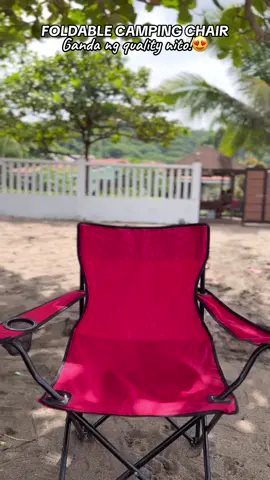 Ganda ng foldable chair na ito perfect pang outing kasama ang tropa o pamilya. It won’t let you down. #foldablechair #campingchair #chairfoldable #campchair 