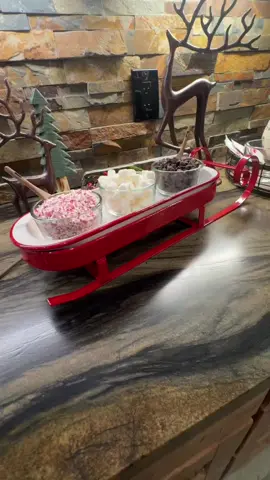 One Sleigh, Many Ways! #holidaysleigh #festivefinds #sleightheseason #servingtrays 