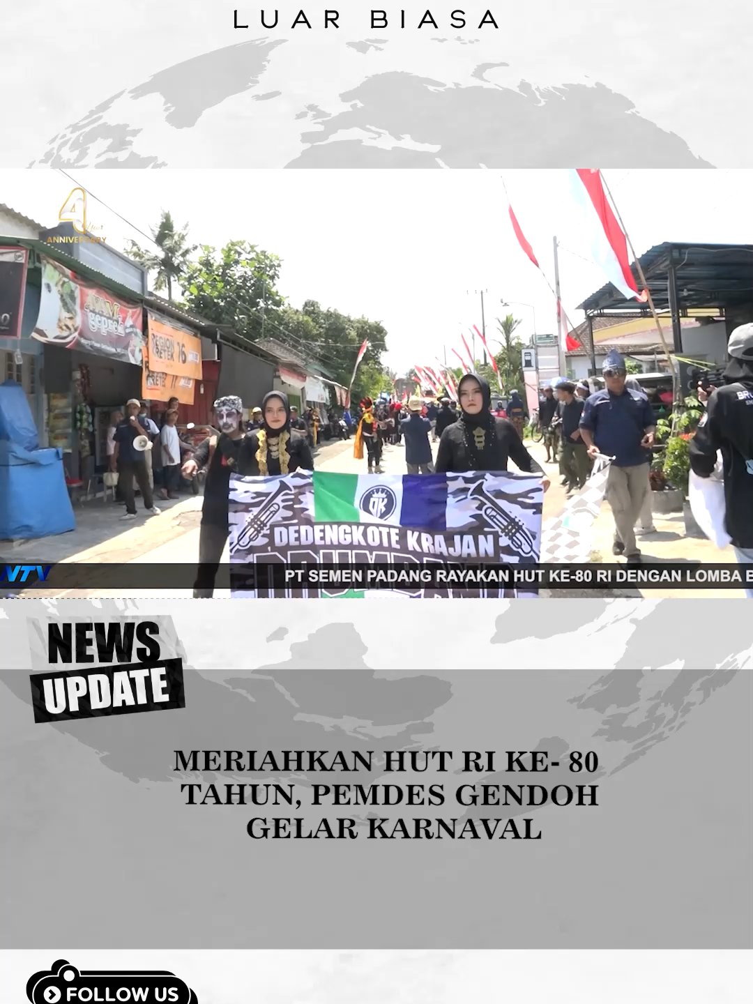 MERIAHKAN HUT RI KE- 80 TAHUN, PEMDES GENDOH GELAR KARNAVAL#beritaterkini #ntv #beritatiktok #news #fypシ゚ #viral #banyuwangi